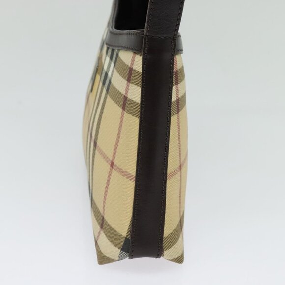 BURBERRY Nova Check Accessory Pouch PVC Beige Auth 123036 - Picture 4 of 16